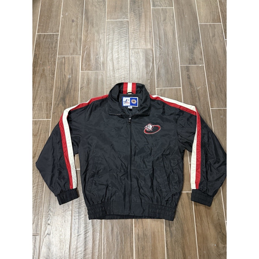 Vintage Logo Athletic NHL Buffalo Sabres Zip Up Jacket Logo Size Medium